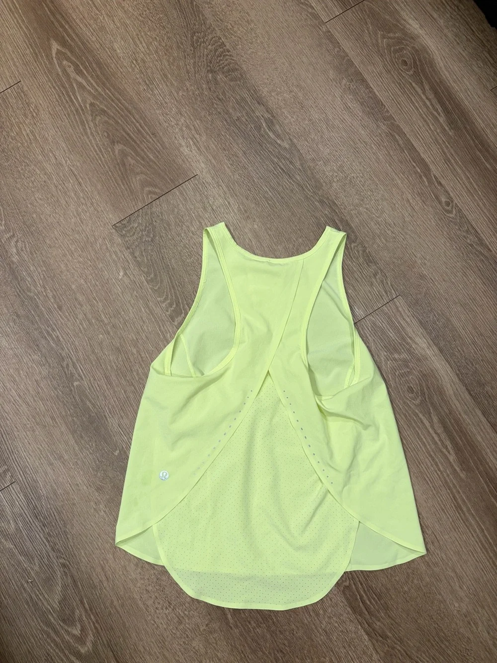 lululemon athletica Neon Yellow Racerback Tank Top